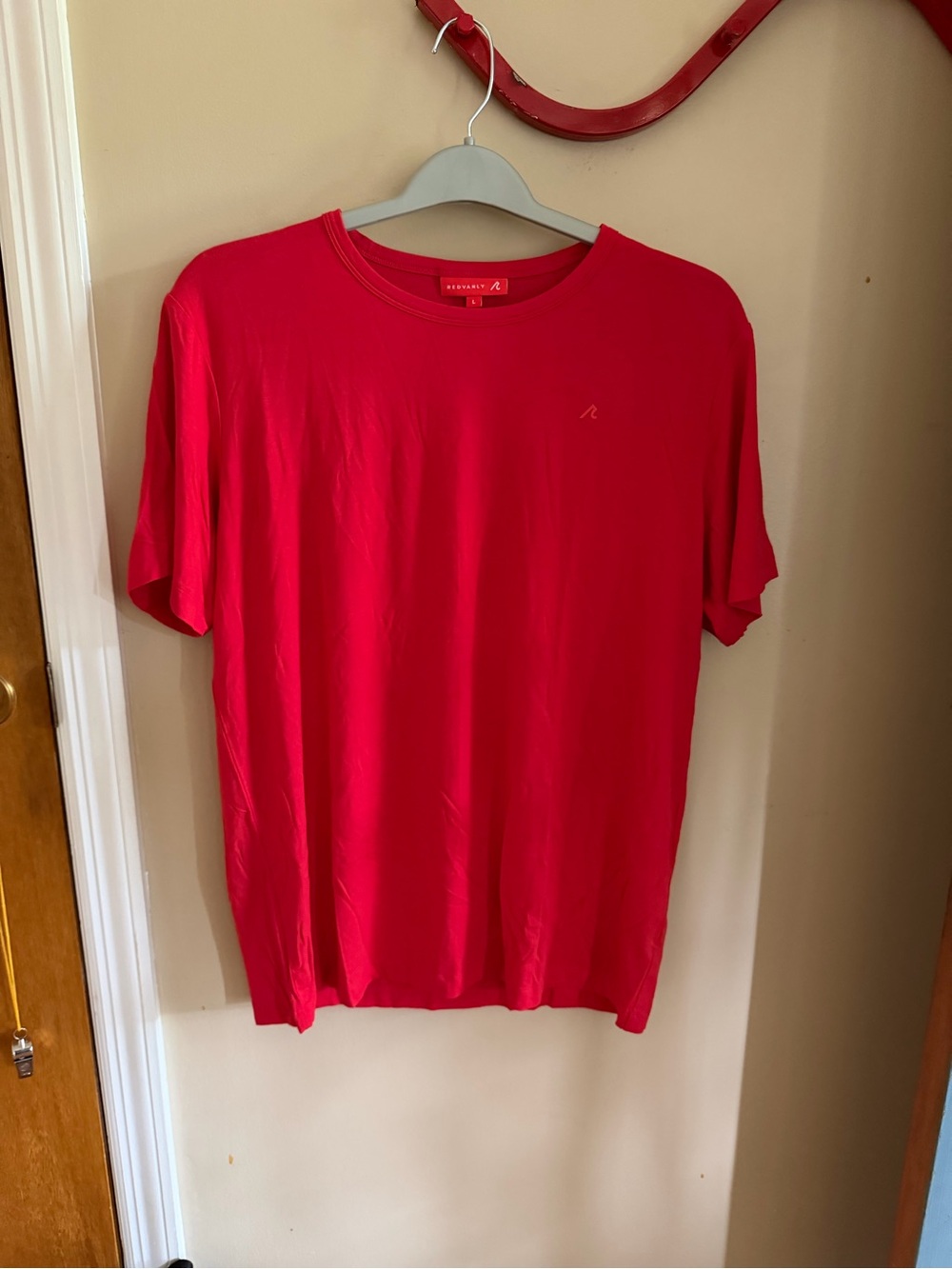 RedVanly Bright Red Crewneck Tee